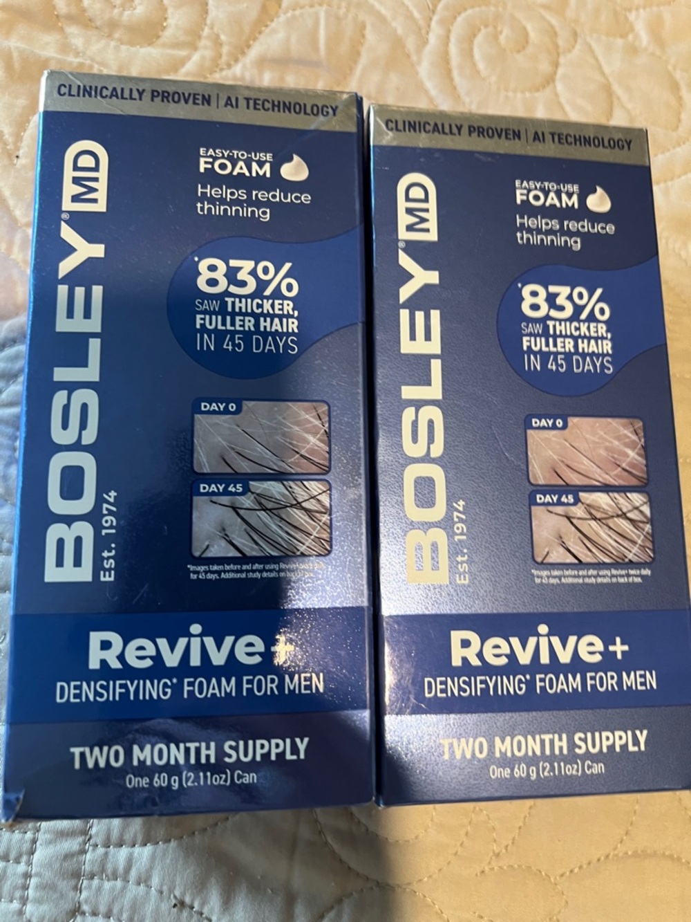 Bosley md revive + Densifying Foam for Men - Blue
